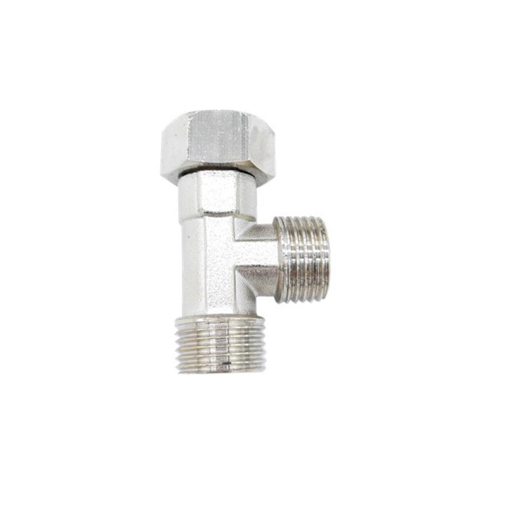 Bathroom Installation 20x10x1cm 3-Way Brass Valve 180-degree Rotation Common Compatibility Flexible Connection China Mainland