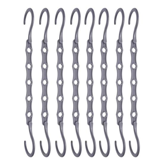 

8 шт. вешалок для одежды с поворотным крючком на 360 градусов, с высокой грузоподъемностью, складные вешалки, органайзеры для шкафа