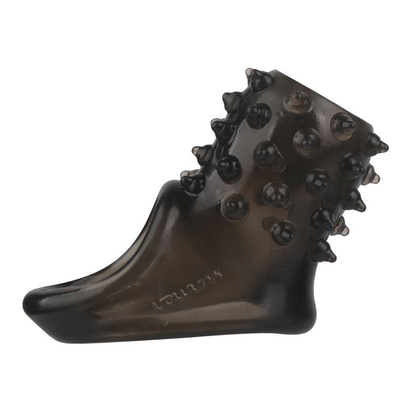 Yun Man Soft Rubber Male Penis Sleeve with Stimulating Granules & Spikes - Intimate Couples Set