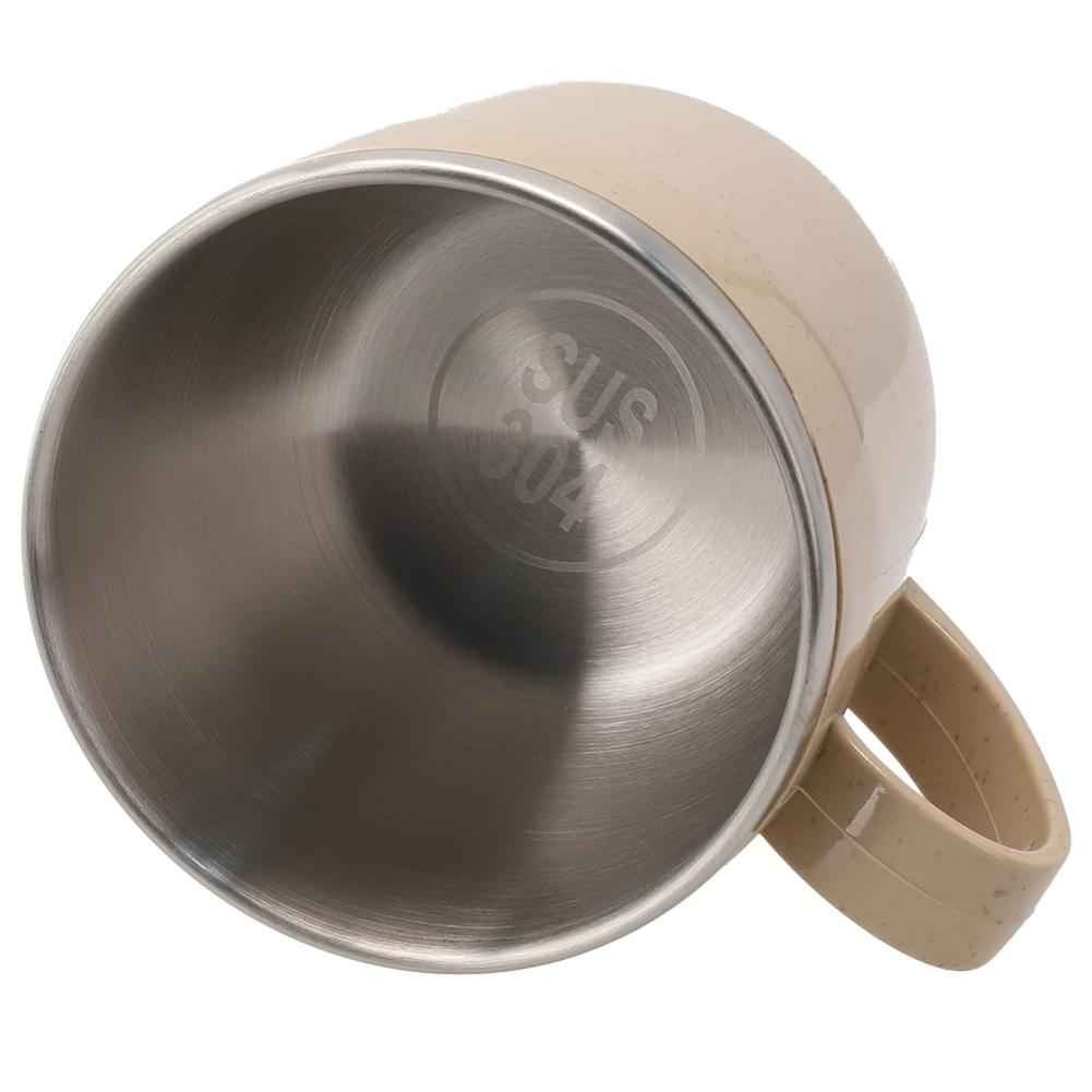 Stainless Steel Cup Coffee Mugs Anti-scalding Double-layer For Children