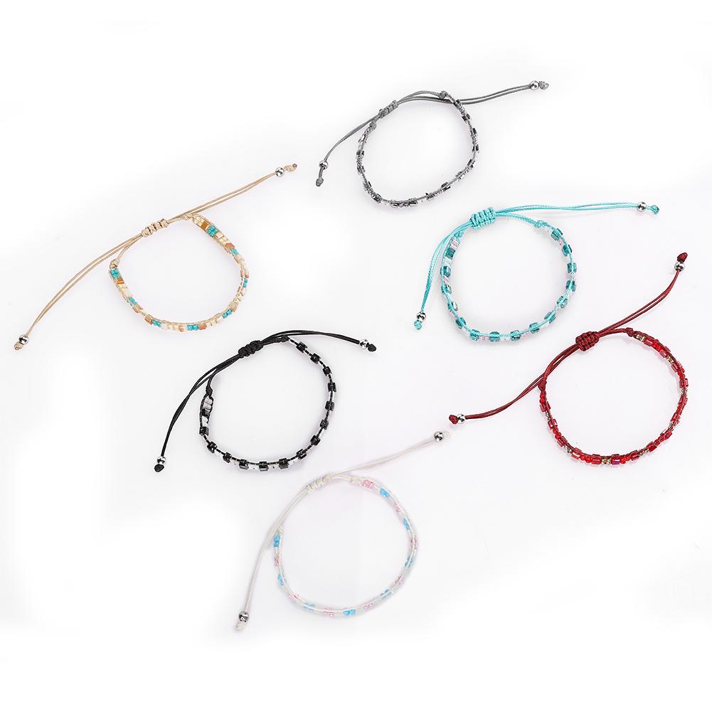 6pcs Bracelet Vintage Colorful Fashionable Personality Women Bracelet Jewelry Gift