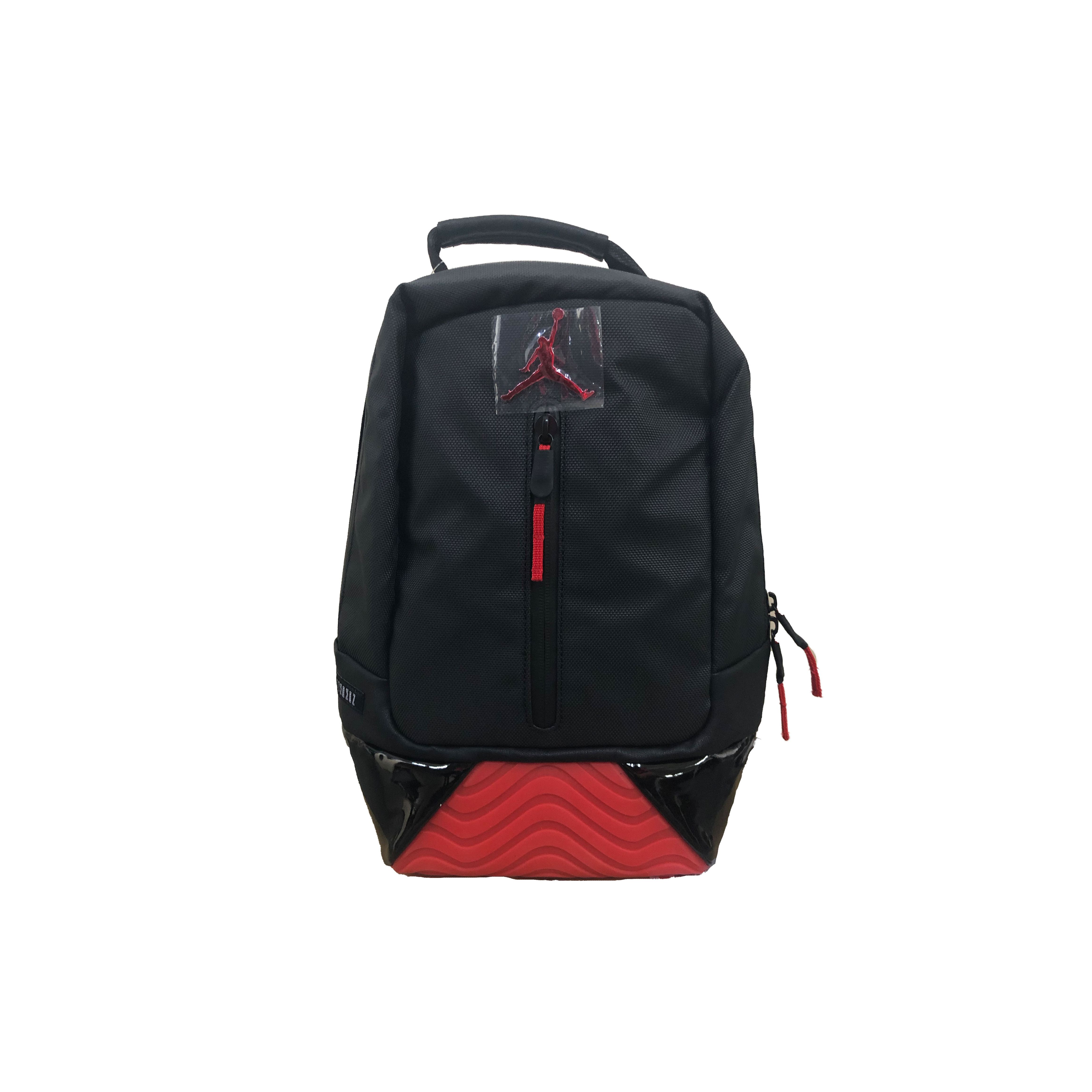 Jordan Retro AJ11 Bred Air Cushion Backpack Unisex Backpack Black 7A0024-KR5 Black Red