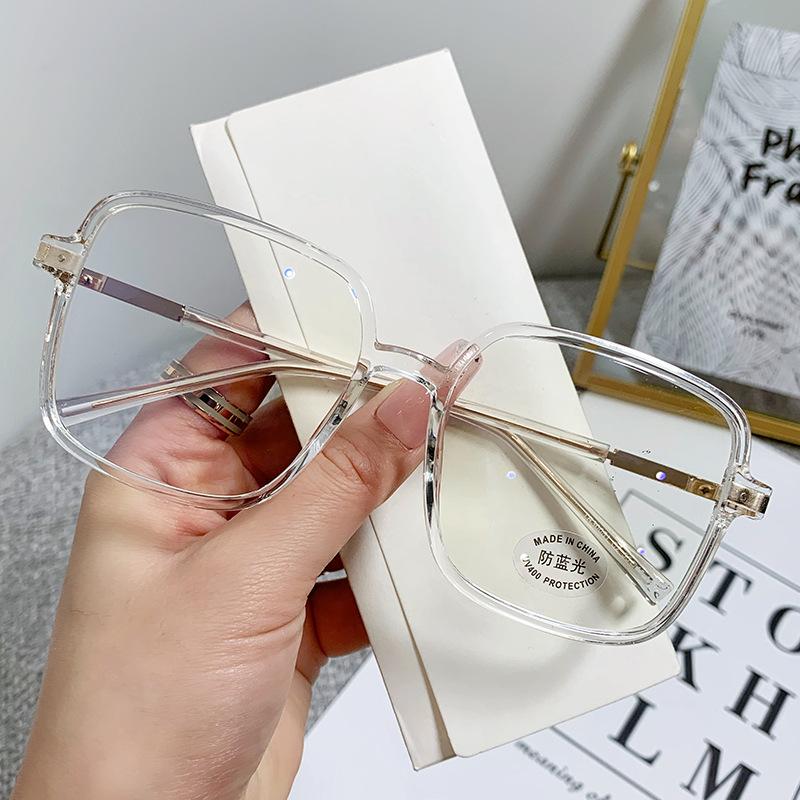 

Матовая кофейная оправа Tr90 Anti-Blue Glasses, те же простые плоские очки для близорукости 30051