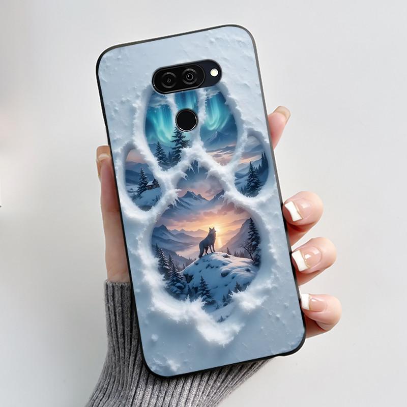 Case For LG Q70 Casing LM-Q730N Luxury Cute Love Rabbit Funny Ultra Slim TPU Black Silicone Soft Cover For LGQ70 Q 70 Phone Case