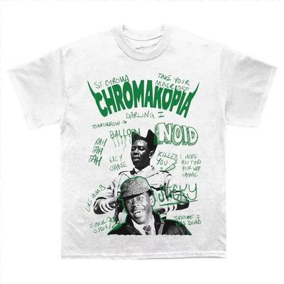 Short Sleeve Retro Hip Hop Print Tee Tops 2025 Summer Men Women Tyler The Creator Call Me If You Get Lost Sketchbook Cotton Tees