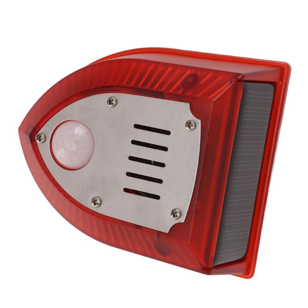 Solar Alarm Animal Repeller Induction Sound Light Siren Outdoor Alarm Support for Orchard Tea
