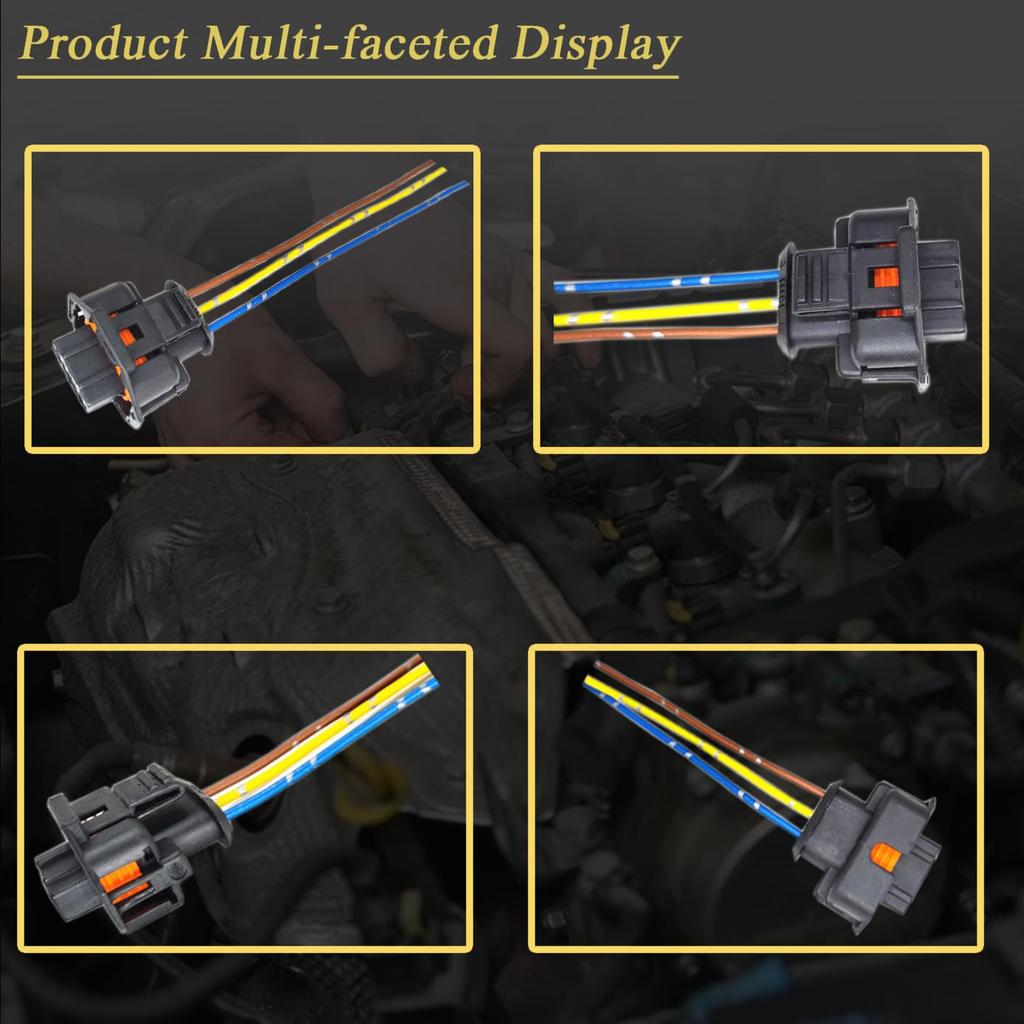 Diesel Truck Accessories Fuel Rail Pressure Sensor Harness Connector Plug 02-08 Replacement for Dodge Ram 2500 3500 Diesel 5.9L,02-07 6.6L LLY for GM