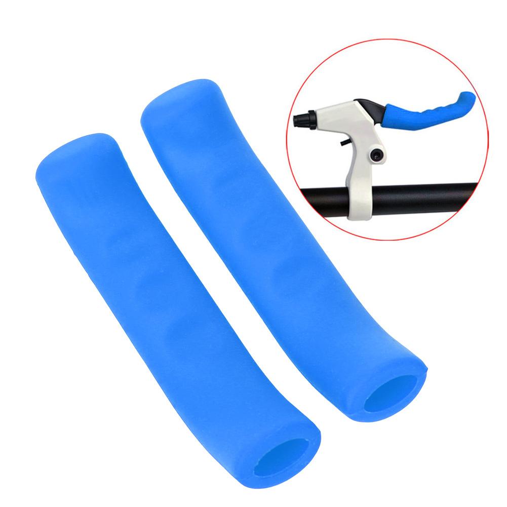 1Pair Folding Bicycle Mountain Bike Handlebar Silicone Anti Skid Shock Absorbing Grip Cover