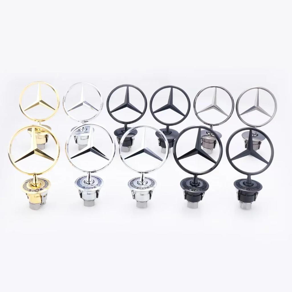 2025 Heiß Für Mercedes Benz Metallstern Motorhauben-Logo Emblem Plakette Für Mercedes/Benz W204 W205 W203 W211 W212 W213 W201 W210 C1