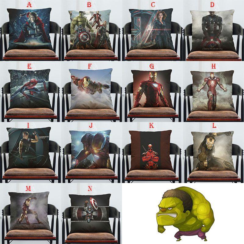 Luxurious Super Soft Avengers Alliance Cushion Cover Featuring Iconic Iron Man Design