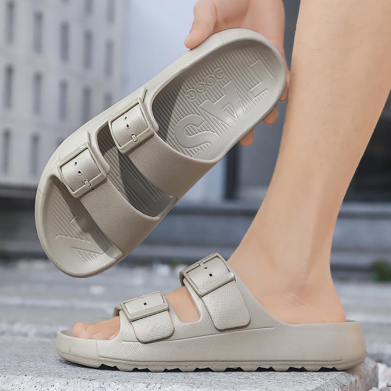 Fashion Casual Slippers for Men 2025 New Design Summer Shoes Soft Thick Bottom Beach Shoes Mens Classic EVA Sandals Open-toe Slip On