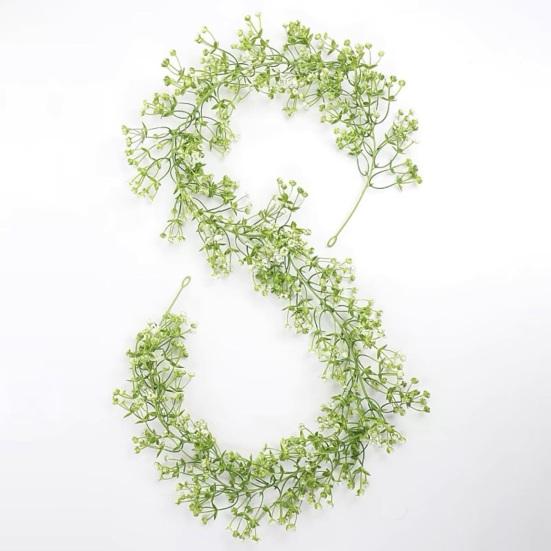 Artificial Baby's Breath Garland Real Touch Faux Gypsophila Vine Fake Hanging Greenery Garland