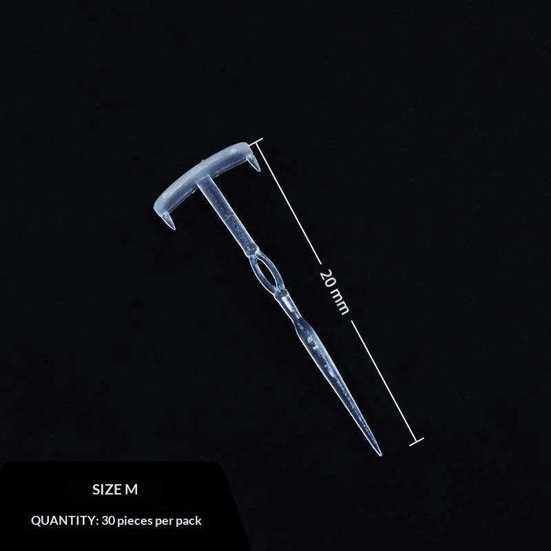 30Pcs Fishing Soft Bait Fixing Pins Anti Shedding Design Strong Holding Power For Freshwater Saltwater Fishing