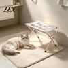Comfortable Pet Grooming Station Table with Foldable Stand, Adjustable Strap, Cat Hammock, 8-Hole Hammock Washing for Bathing, Nail Trimming of Small