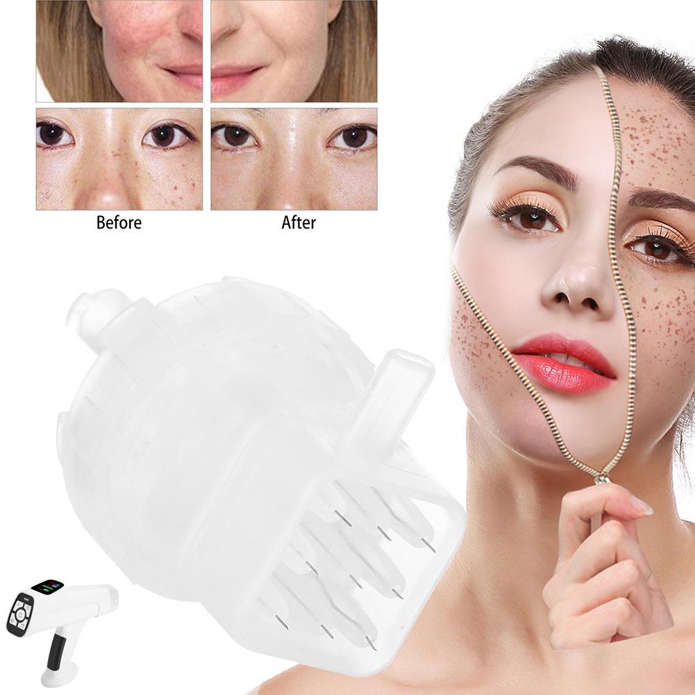 ABS 9 Pinos Descartáveis Agulha de Pressão Negativa Consumíveis Pistola de Injeção Filtro Acessórios Máquina de Beleza