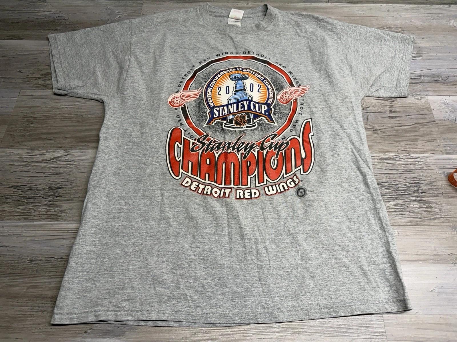 

Vintage Detroit Red Wings 2002 Stanley Cup Champions T-shirt XL XL