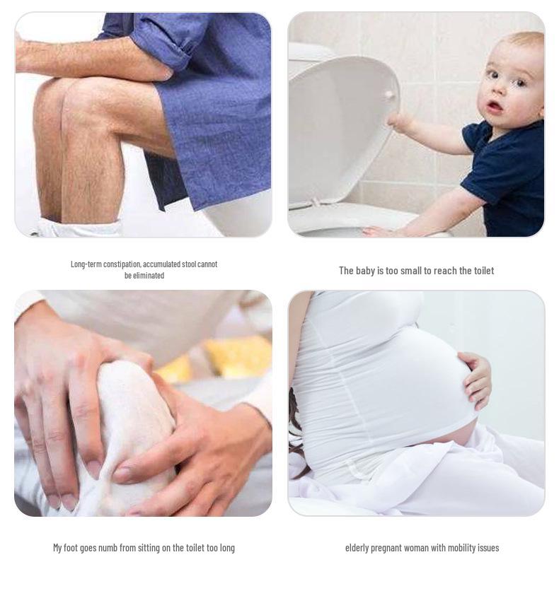 Adult Thickened Plastic Bathroom Squatting Footstool