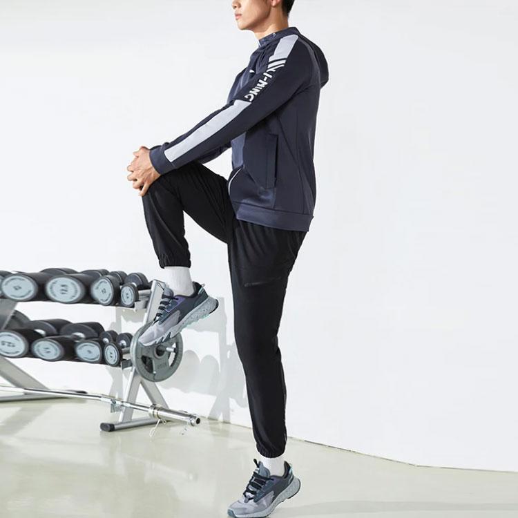 Li Ning Reflective Cuff Sports Pants Men Pants Black AYKRA03-1