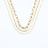 Niche Personalized Metal Chain Multi-Layer With Snake Bone Chain Interlocking Chain Neutral Wind Necklace Female