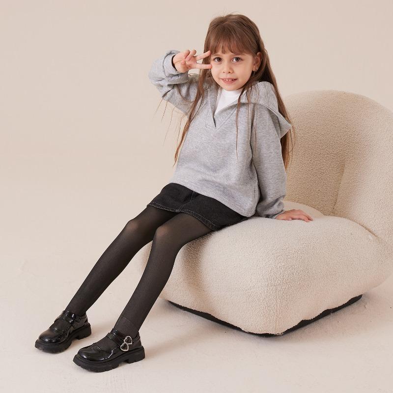 Autumn and winter children's skin socks fleece pantyhose thickened warm girls leggings high elastic integrated pants