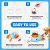 Dog Cat Treats Dispenser Toy Anti-Slip Slow Puzzle Interactive Treat Dispenser Automatic Feeder Toys for Pet Training Supplies