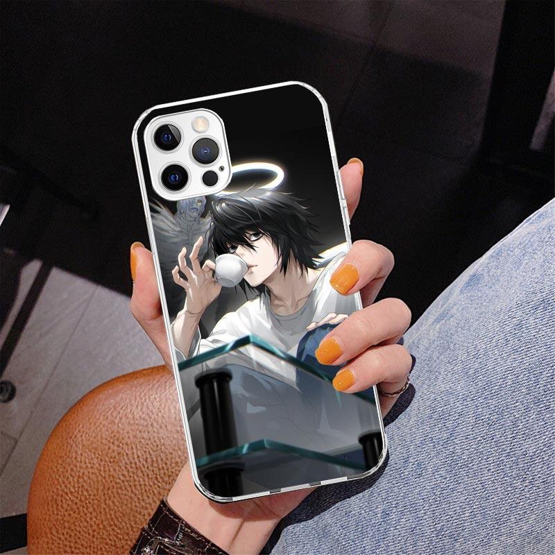 

N-Note D-Death L Lawliet Phone Case For iPhone 17 Air 16 Pro Max 16E 15 + 14 Plus 11 12 13 Mini 7 8 SE Gift Print Cover Fundas iPhone 15 Plus