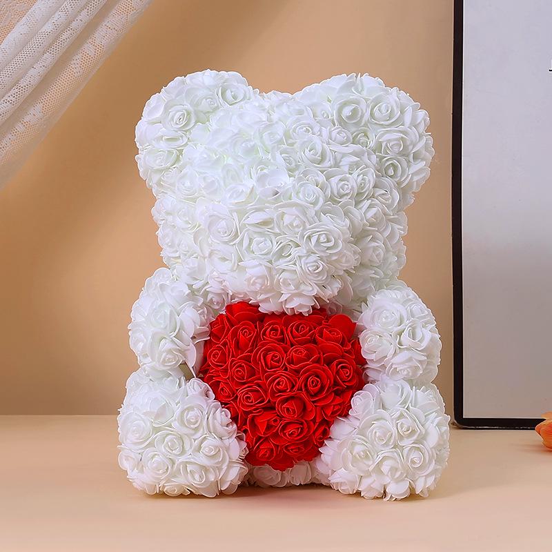 Rose Bear: Preserved Flower Gift for Girlfriend - Perfect for Birthdays, Valentine's, and Proposals