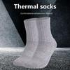 1/3 Pairs Mens Moisture Wicking Outdoor Hiking Work Wool Socks Compression Cushion Crew Socks Leisure Men Black  Grey Socks