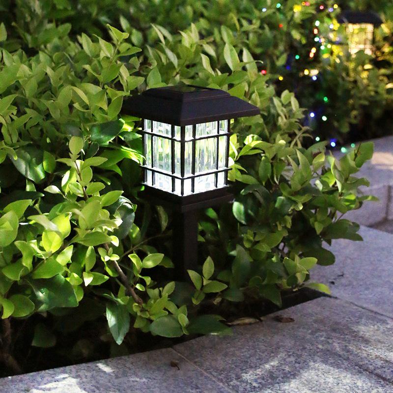 Chinese Style Solar LED Ground Light – Outdoor Lawn and Garden Plug Lamp Solar Grid Light - White Light