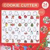 24-Piece Stainless Steel Christmas Cookie Cutters: Tree, Gingerbread Man, Snowflake, Mill