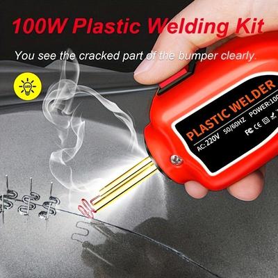 100W Stapler Plastic Welding Machine Plastic Bumper Soldering Iron Garage Tools Car Bumpers Repair Kits PVC Welder Machine