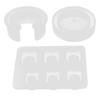 3pcs Silicone Mold Large Size Fashionable Ring CShaped Bracelet Drip Glue Mold Set for DIY HandMade