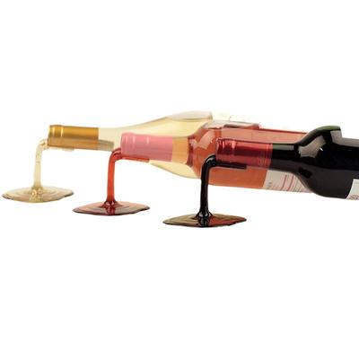 ABWR-3PCS Unique Tilt Wine Rack Fashionable Wine Storage Holder Wine Bottle Display Stand For Wine Cabinet Decorations Easy Inst