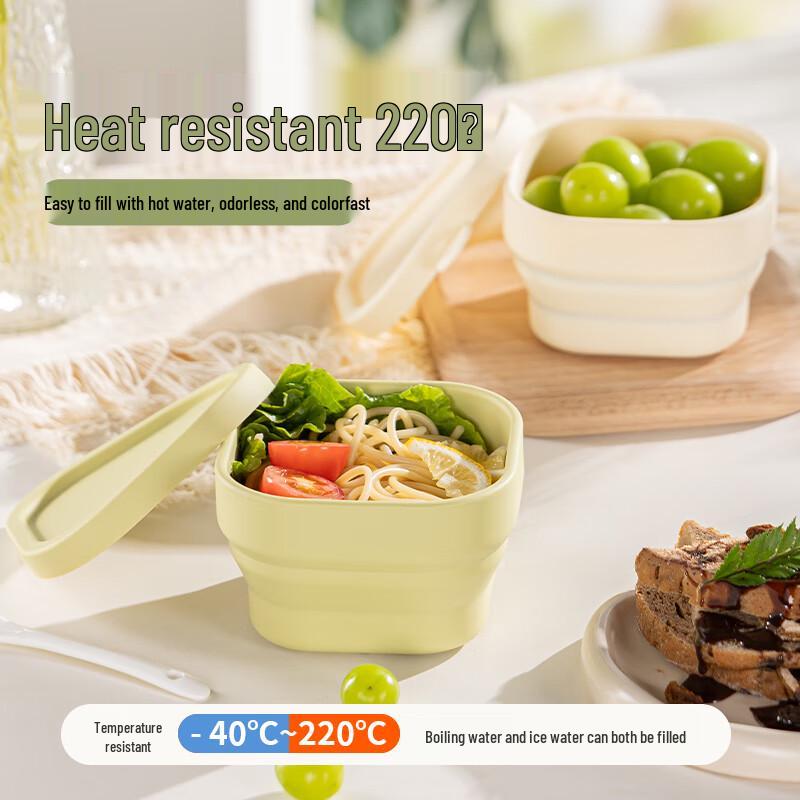 Portable Collapsible Silicone Travel Bowl