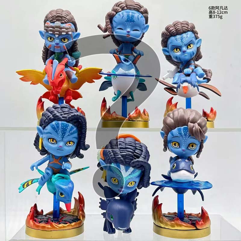 

Q Style Big-Head Figurines Jack Sully Neytiri Cartoon Action Figures Model Car Home Decor Ornament Gift Toys