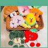 Carrots Screaming Jinnew Corn Cartoon Vegetables Pocket Wallet Keychain Plush