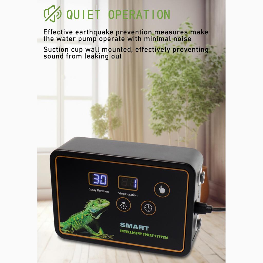 Reptile Smart Misting System Intelligent Spray System 2pcs Spray Nozzles 360  Degrees  Adjustment Hook Timed Spray for