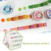 100pcs Washi Tape Round Dot Stickers Charming Handcrafted Decorative Supplies For Diy Projects