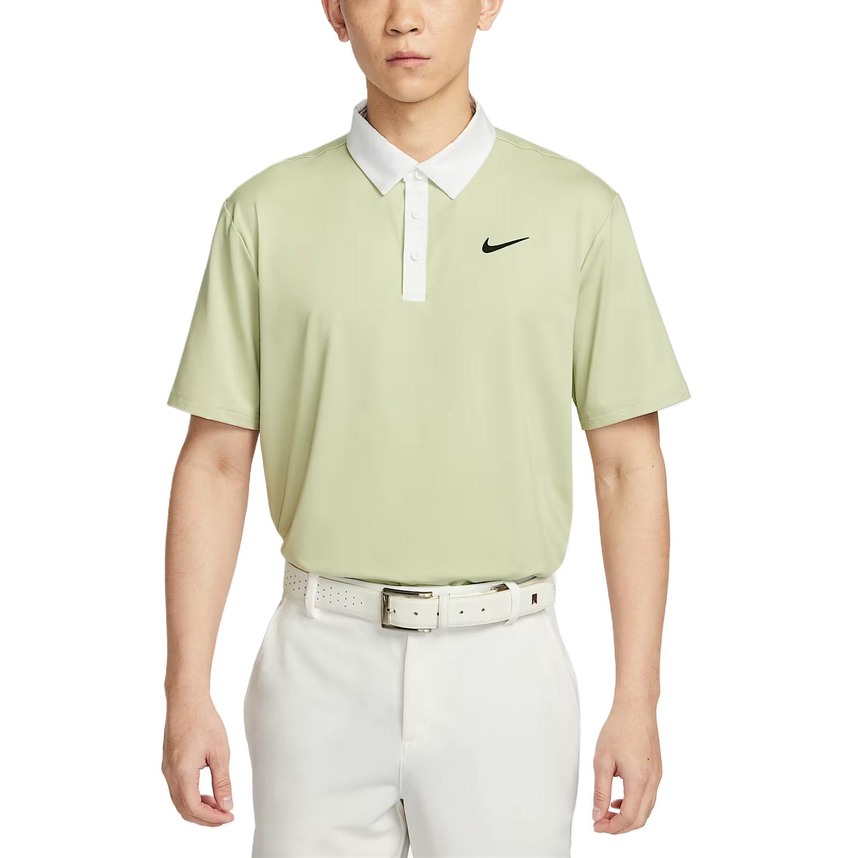 

Nike Dri-Fit Удобная Модная Простая Универсальная Однотонная Футболка для Гольфа Мужская Топы Светло-Оливково-Зеленый Серый FZ7502-371 XL