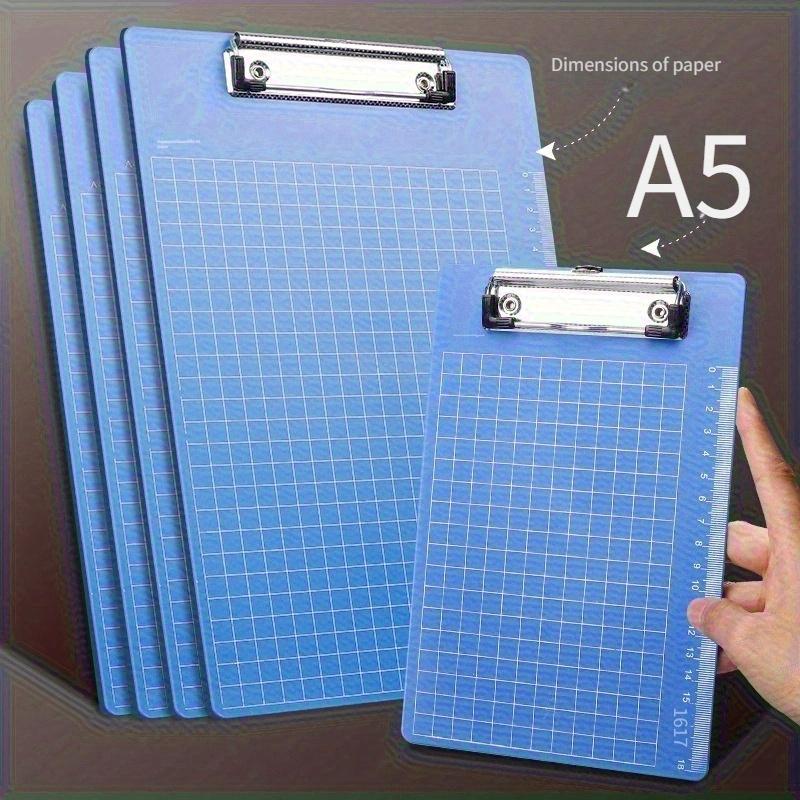 Clipboards A5 Plastic Paper Holder Folder A5 File Paper Clip Writing Board Document Clipboard Scale Kit