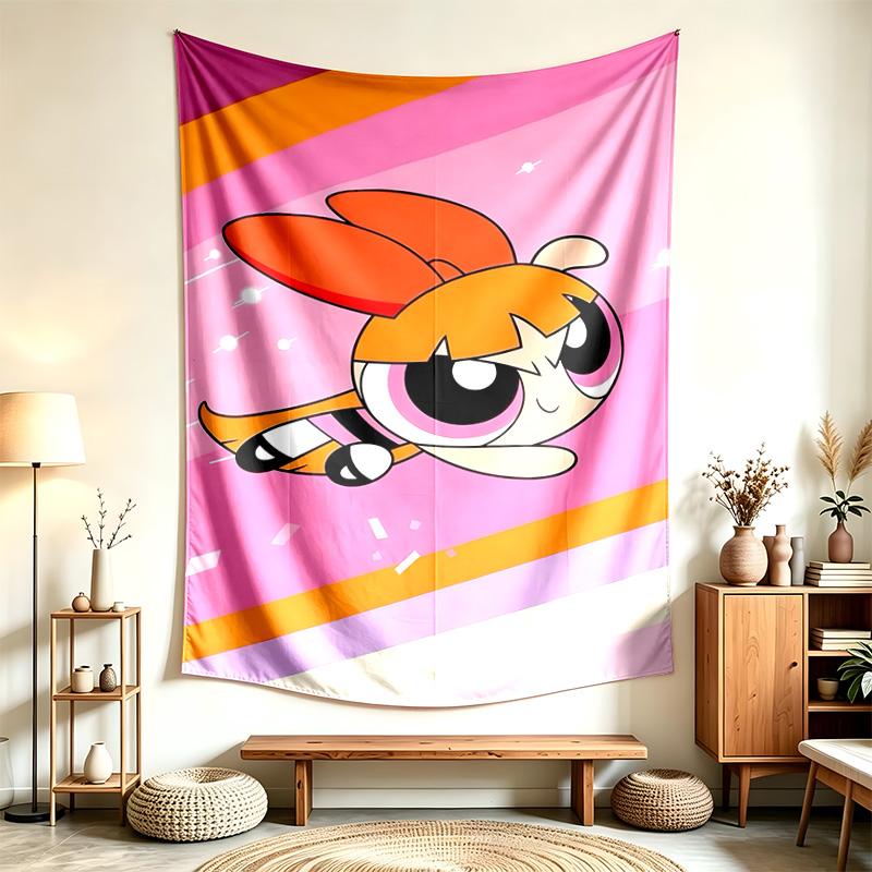 The Powerpuff Girls (19) Tapestry Suitable For Decorating Homes Dorms And Bedrooms Soft To The Touch And A Perfect Gift For Friends And Family