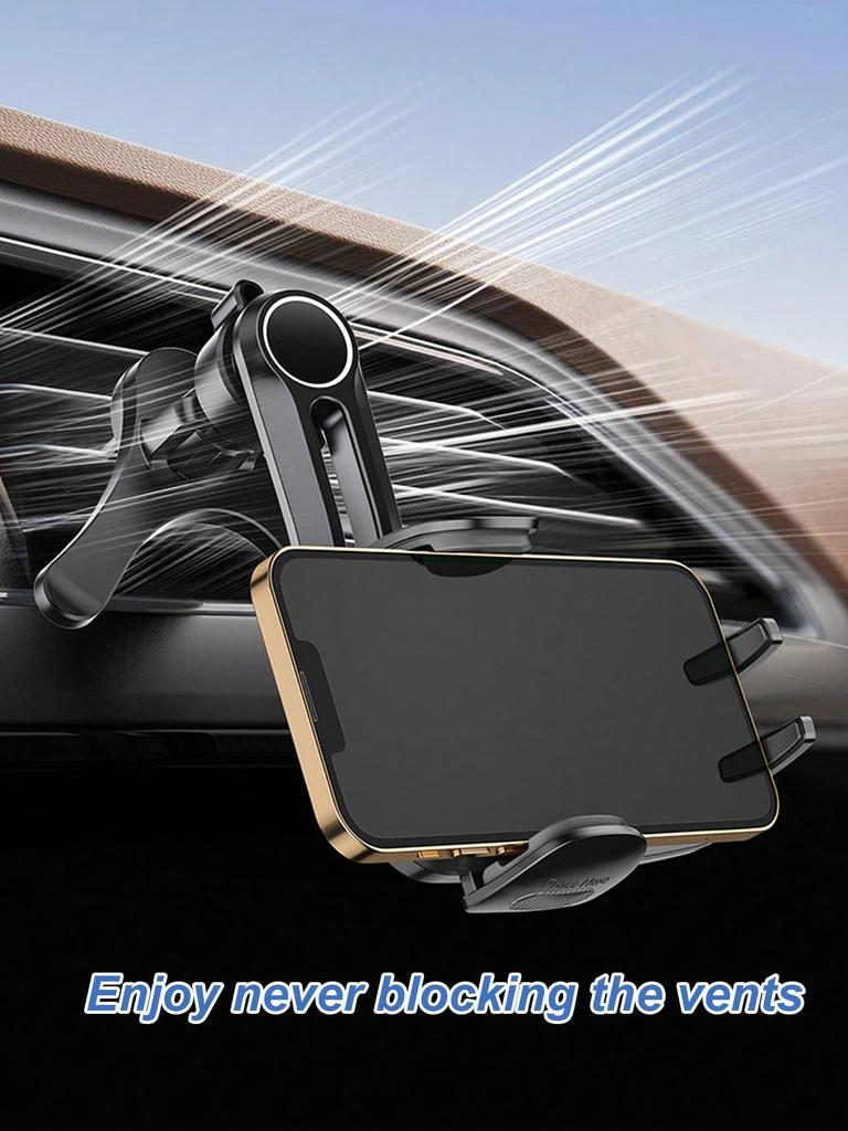 Universal Car Air Vent Phone Holder – Y-Shape Unobstructed Design with Adjustable Clamp, Compatible with All Smartphones