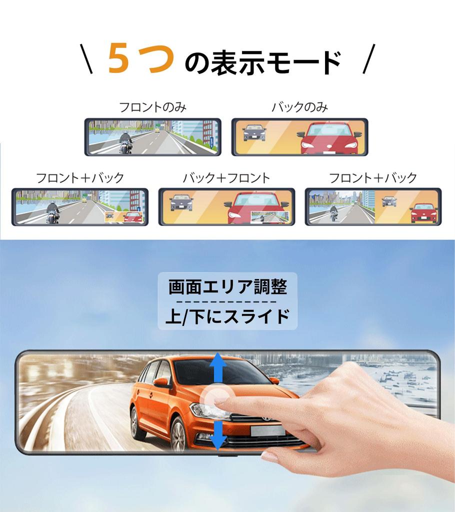 ZOOBLY Dash 2025 New 64GB SD 4K IPS Dual Front and Rear Night Retractable IMX589 Automatic Emergency Parking Motion Easy Japanese Instruction Manual