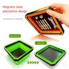 Space Saving Foldable Silicone Magnetic Tray Dish Organizer For Automotive Repair Tool And Hardware With Strong Grip