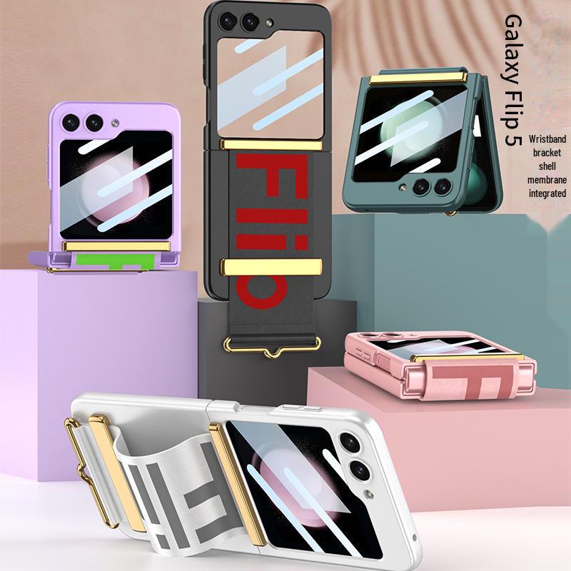 

Fashionable Anti-Fall Wristband Case with Screen Protector for Samsung Z Flip5 ZFlip5
