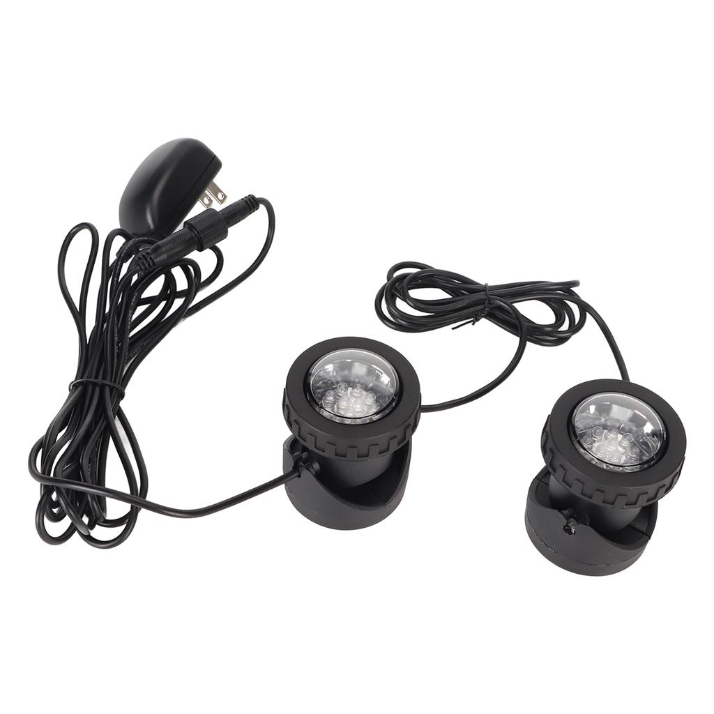 Pond Lights Color Changing IP68 Waterproof Submersible LED Spotlights with Colored Lenses for