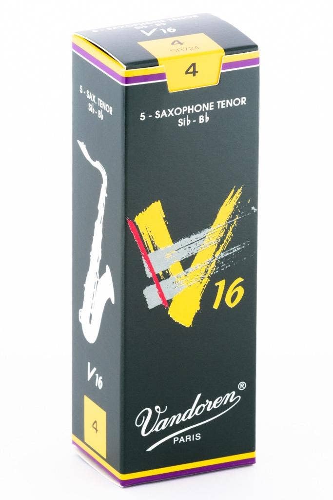 Vandoren Tenor Saxophone Reeds V16, Hardness: 4 (5 reeds)