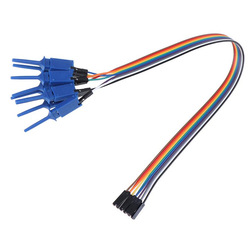 10 sztuk 300Mm Test Hook Clip Logic Analyser Cable Chwytak Probe Test Clamp