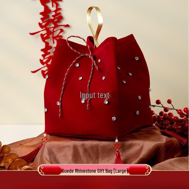 Bridesmaid Handbag Gift: Wedding Favor Red Envelope Candy Box