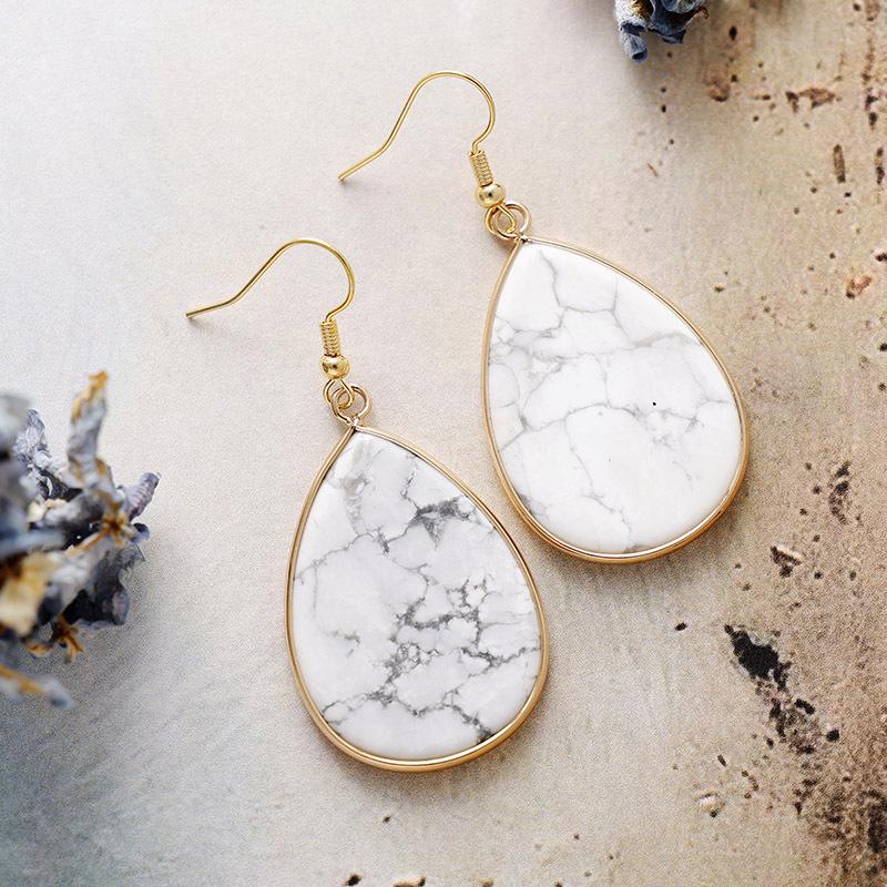 Bohemian Simple Water Drop Crystal Pendant Earrings Earrings Fashion Jewelry